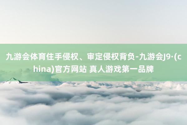 九游会体育住手侵权、审定侵权背负-九游会J9·(china)官方网站 真人游戏第一品牌