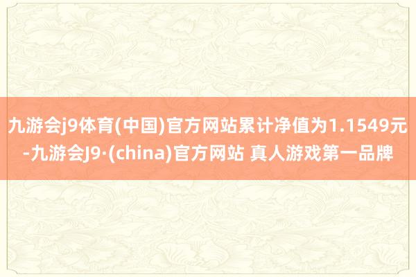 九游会j9体育(中国)官方网站累计净值为1.1549元-九游会J9·(china)官方网站 真人游戏第一品牌