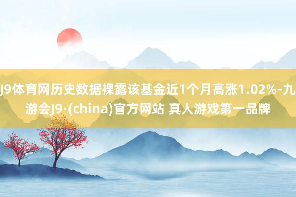 J9体育网历史数据裸露该基金近1个月高涨1.02%-九游会J9·(china)官方网站 真人游戏第一品牌
