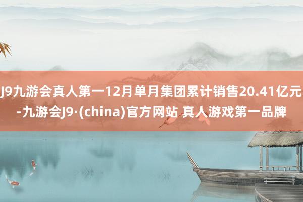 J9九游会真人第一12月单月集团累计销售20.41亿元-九游会J9·(china)官方网站 真人游戏第一品牌