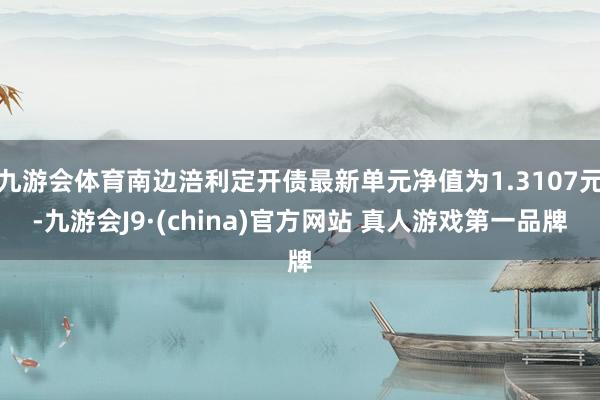 九游会体育南边涪利定开债最新单元净值为1.3107元-九游会J9·(china)官方网站 真人游戏第一品牌