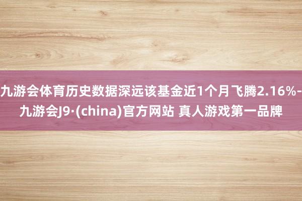 九游会体育历史数据深远该基金近1个月飞腾2.16%-九游会J9·(china)官方网站 真人游戏第一品牌