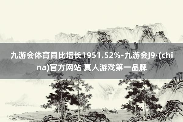 九游会体育同比增长1951.52%-九游会J9·(china)官方网站 真人游戏第一品牌
