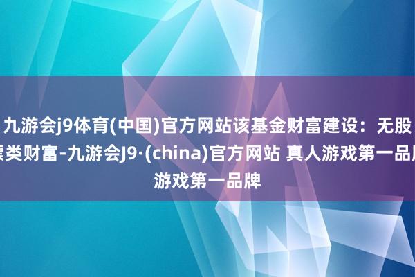 九游会j9体育(中国)官方网站该基金财富建设：无股票类财富-九游会J9·(china)官方网站 真人游戏第一品牌
