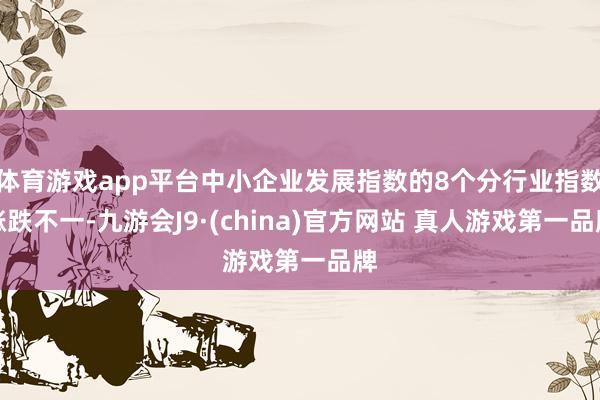 体育游戏app平台中小企业发展指数的8个分行业指数涨跌不一-九游会J9·(china)官方网站 真人游戏第一品牌