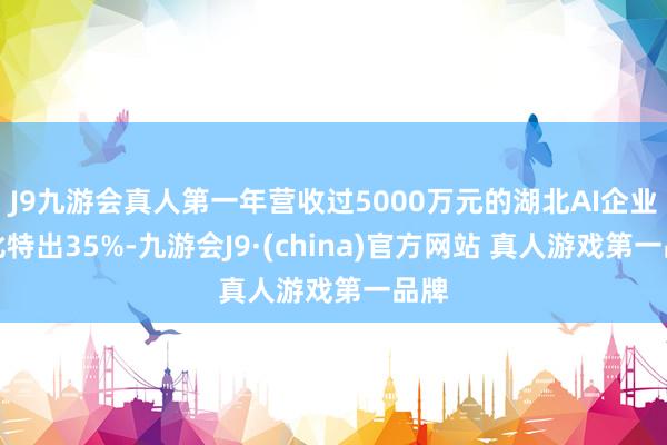 J9九游会真人第一年营收过5000万元的湖北AI企业占比特出35%-九游会J9·(china)官方网站 真人游戏第一品牌